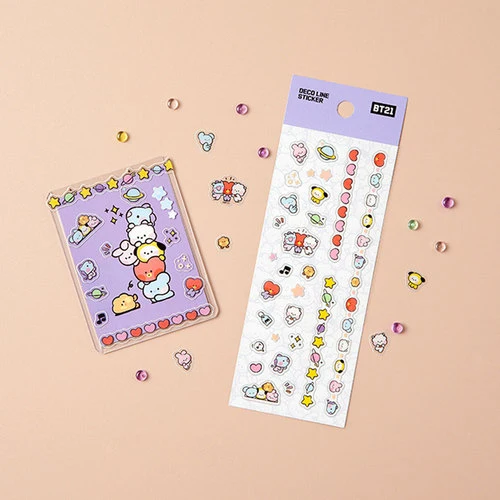 BT21 minini Deco Line Sticker