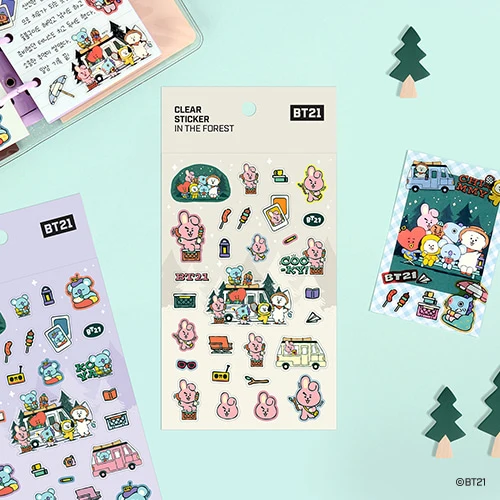 BT21 Clear Sticker In The Forest