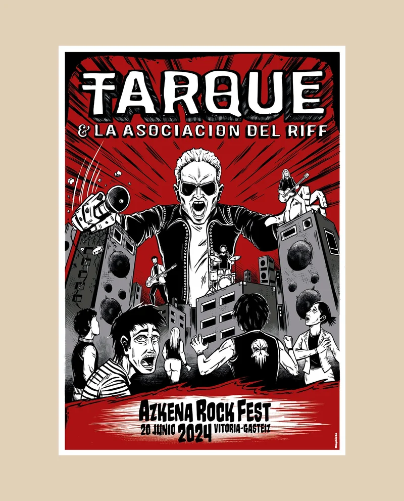 Tarque - Póster Firmado "Tarque & la Asociación Del Riff ARF 24" Edición Limitada Numerada