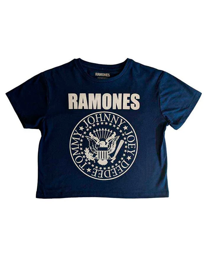 Ramones - Camiseta Crop Top "Presidential Seal"