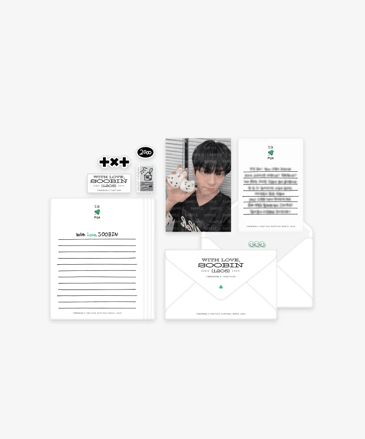 [TXT] With Love : Soobin : Letter Set