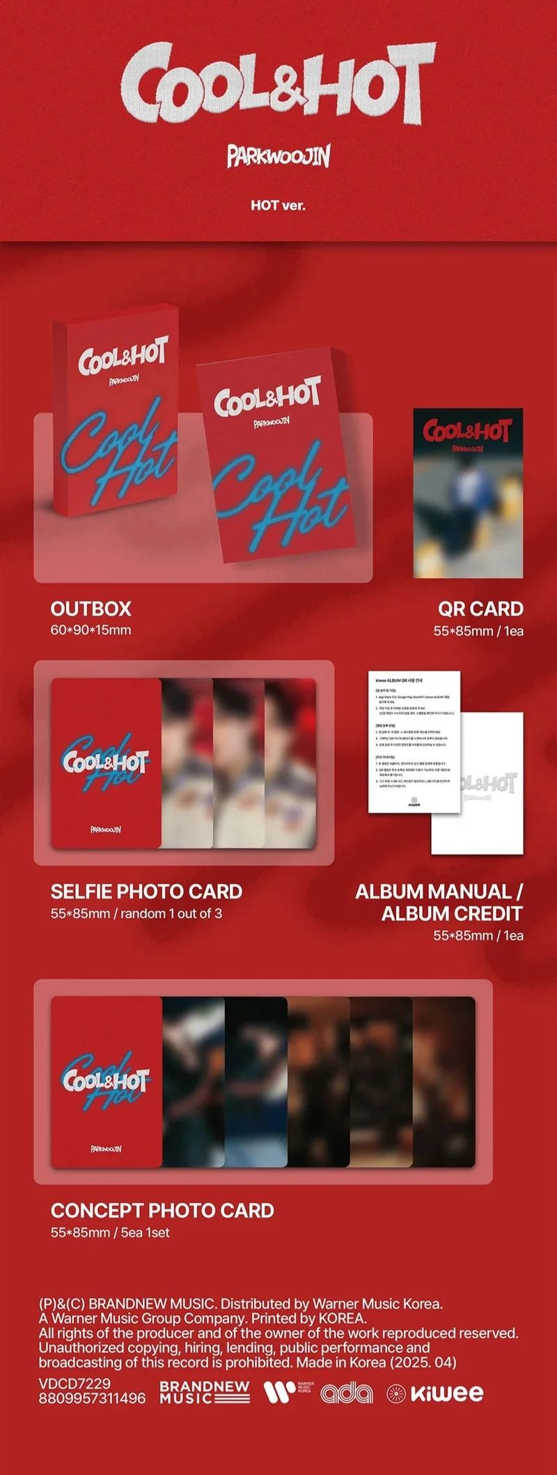 PARK WOO JIN (AB6IX) - COOL & HOT (POCA ALBUM)