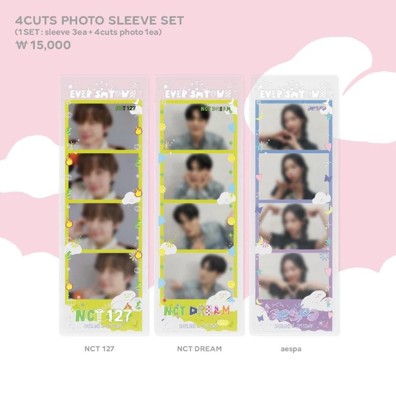 [AESPA] EVER SMTOWN : Kwangya@Everland MD : 4 Cuts Photo Sleeve Set