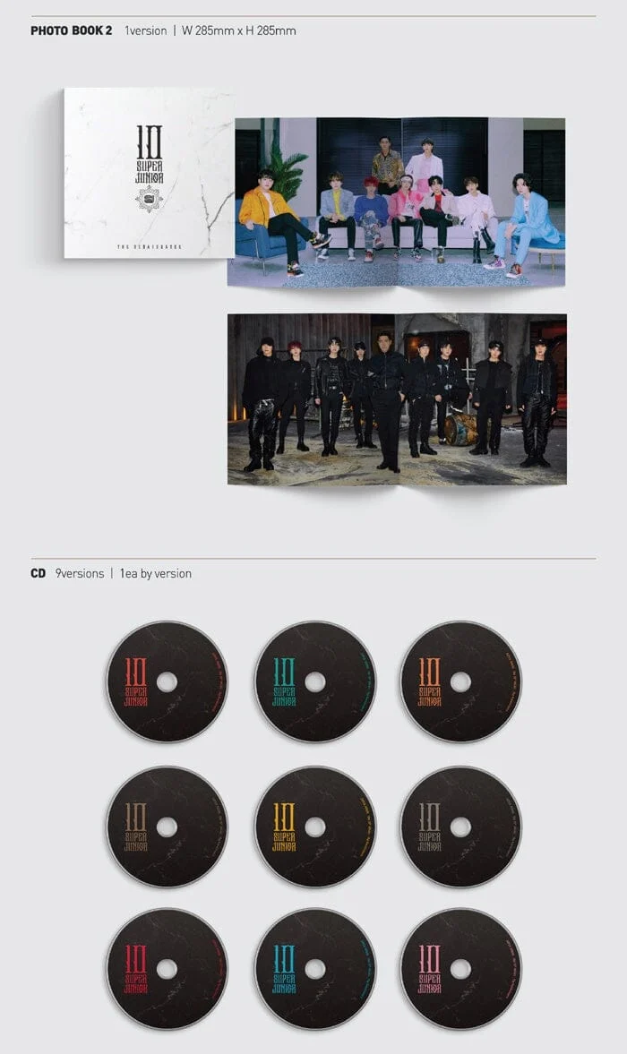 SUPER JUNIOR - Vol.10 [The Renaissance] (SQUARE Style) (Random Ver.)