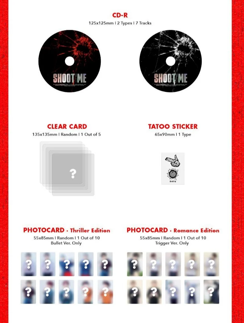 DAY6 - SHOOT ME: YOUTH PART 1 (3RD MINI ALBUM)