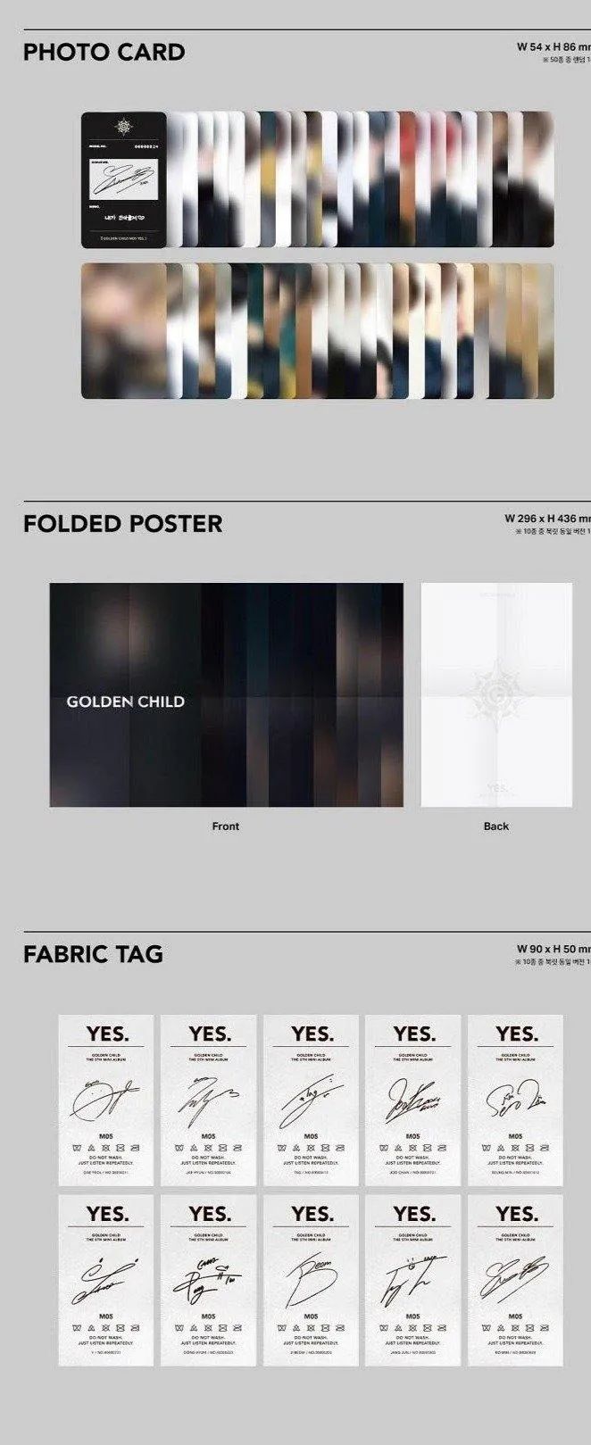 Golden Child - 5th Mini Album [ YES.] (Random Ver.)