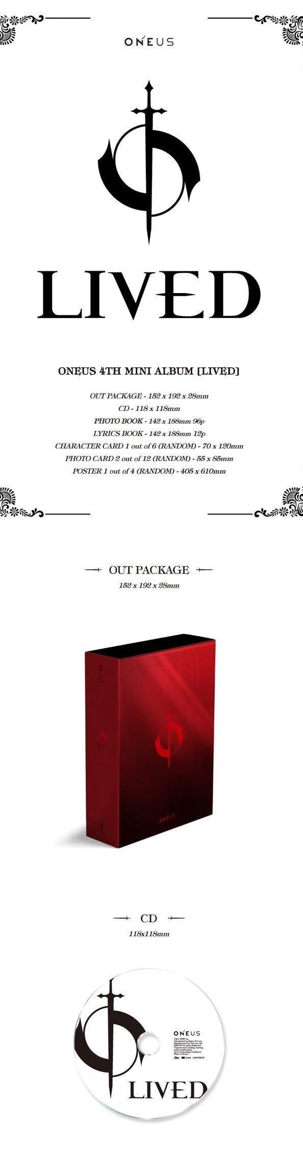 ONEUS - 4th Mini Album [Lived]