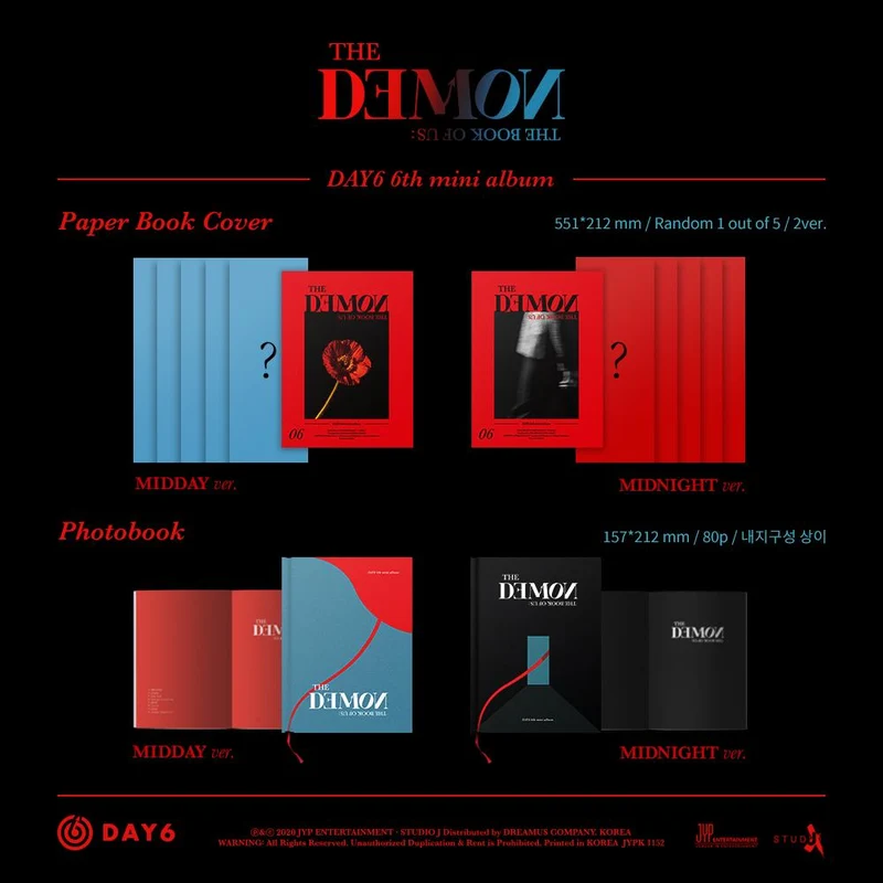 DAY6 - 6th Mini Album [The Book of Us: The Demon] Random ver.