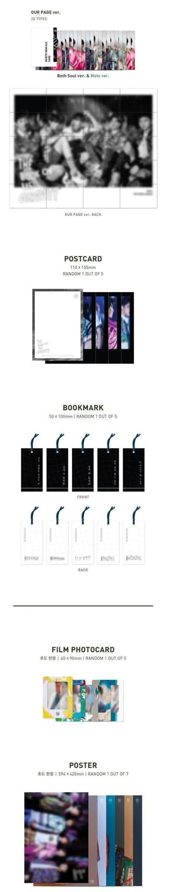 DAY6 - 5th Mini Album [The Book Of Us: Gravity] (Random Version)