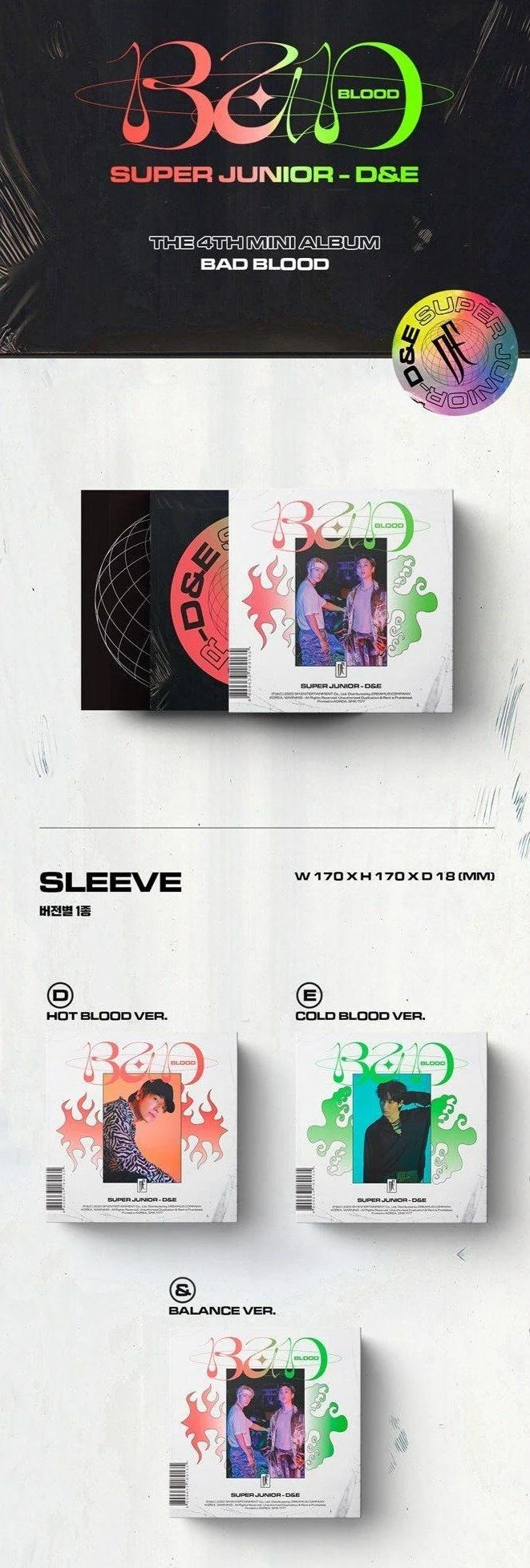SUPER JUNIOR-D&E - BAD BLOOD (4TH MINI ALBUM)