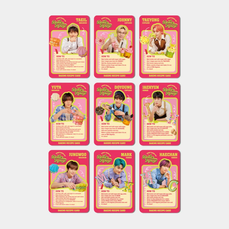 [NCT] NCT 127 : Baker House : Random Recipe Card Pack