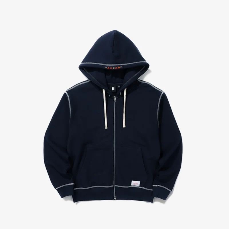 [BTS] Permission To Dance On Stage : Zip-Up Hoodie (Navy)