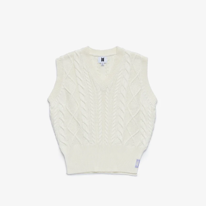 [BTS] 2021 Holiday Collection : Little Wishes : Knit Vest (Cream)