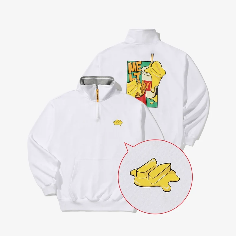 [BTS] BTSxMCD : Melting Zip Sweat (White)
