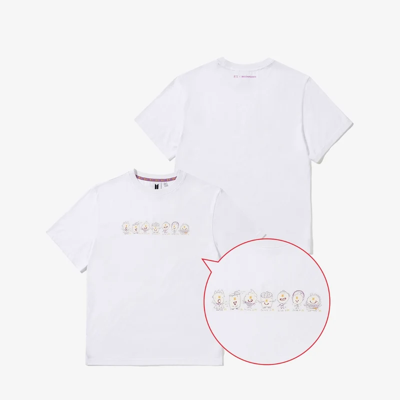 [BTS] BTSxMCD : Saucy S/S T-Shirt (Group)