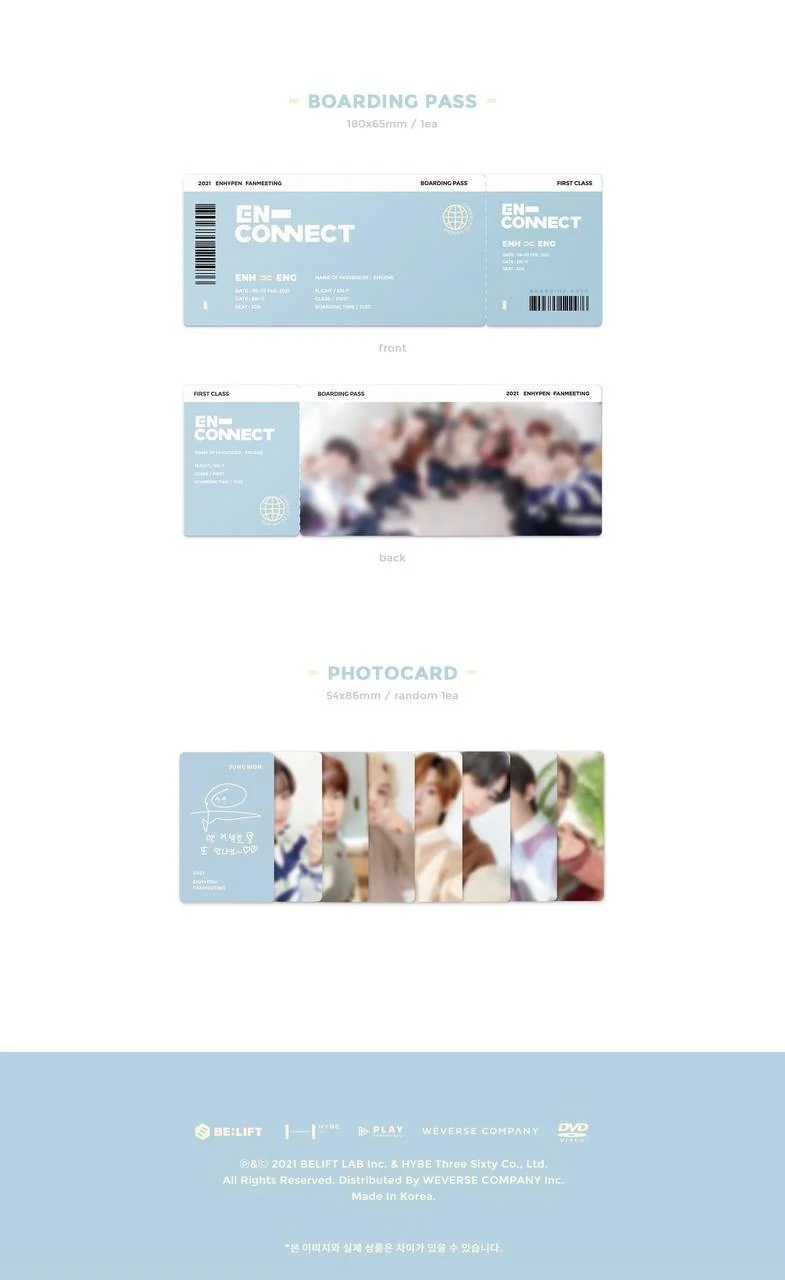 [ENHYPEN] 2021 Fanmeeting Enconnect [EN-CONNECT] DVD