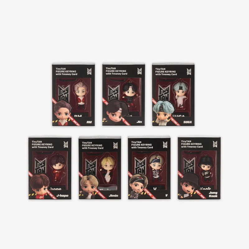 [BTS] Tinytan Figure Keyring with T-Money