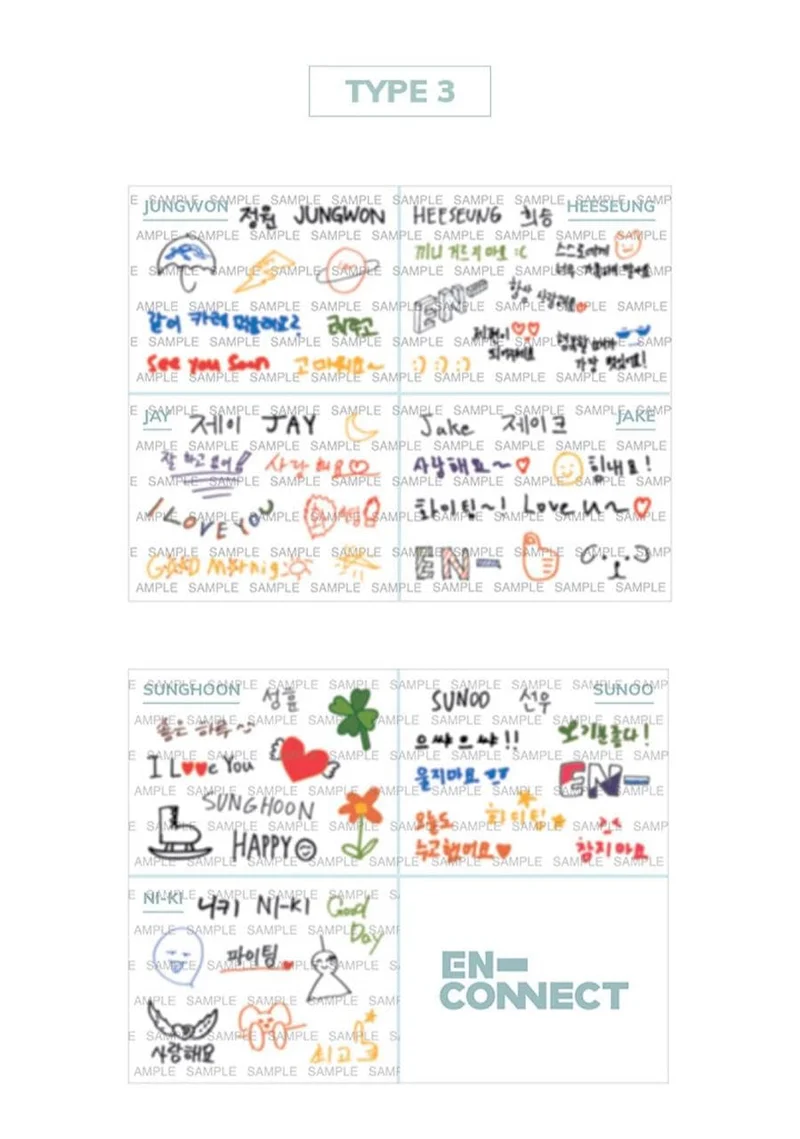 [ENHYPEN] Fanmeeting En-Connect : Sticker Set
