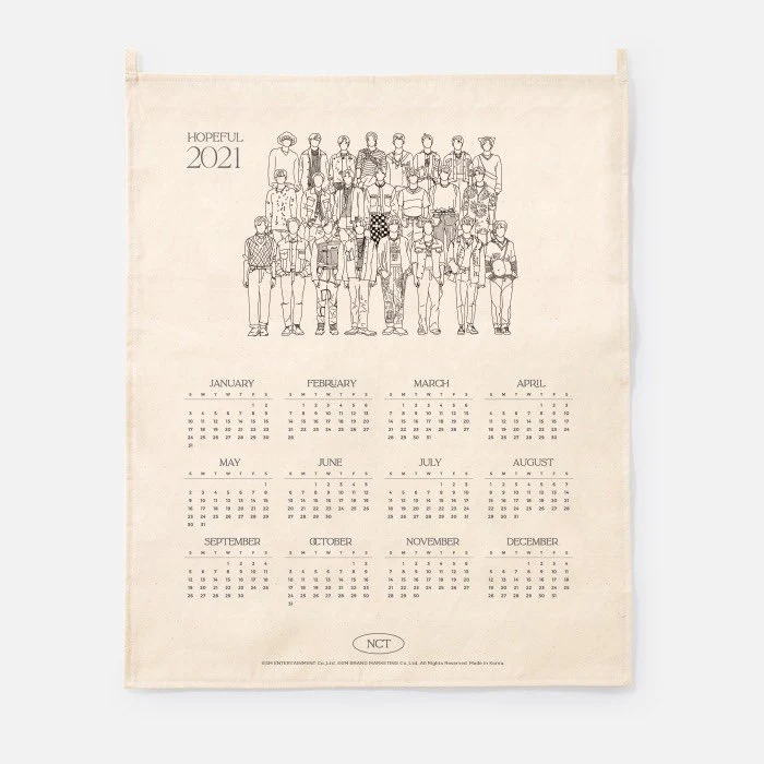 [NCT] 2021 Canvas Drawing Calendar