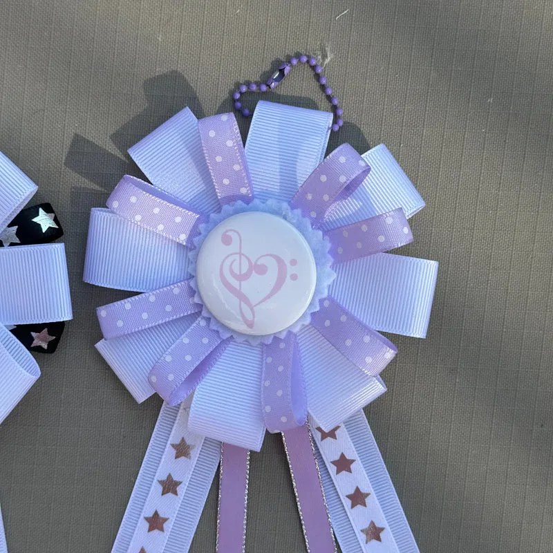 handmade music note rosettes