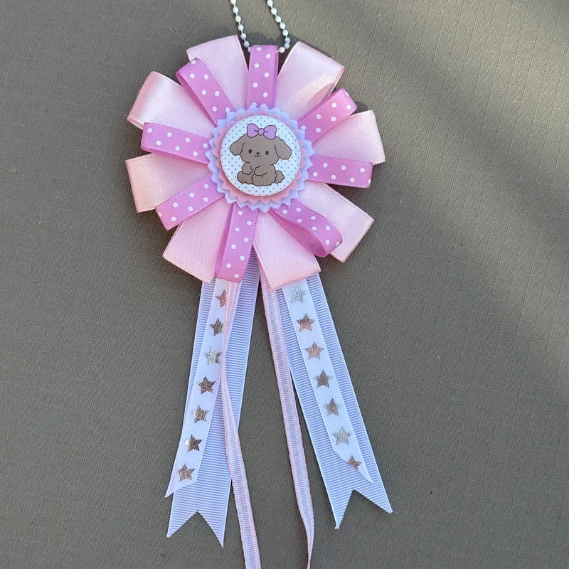 handmade poodle rosette