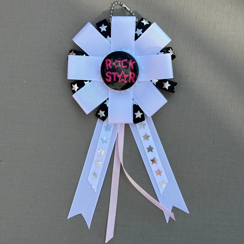 handmade rockstar rosette
