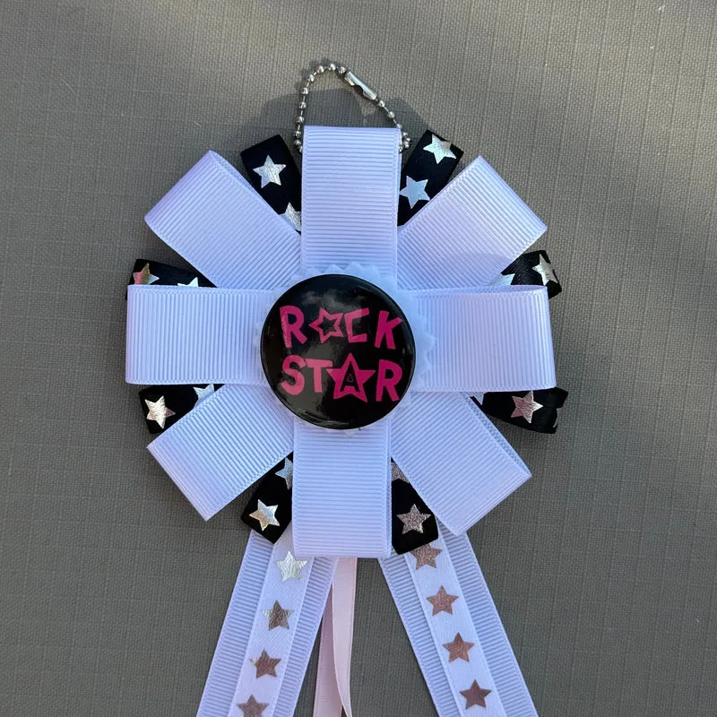 handmade rockstar rosette
