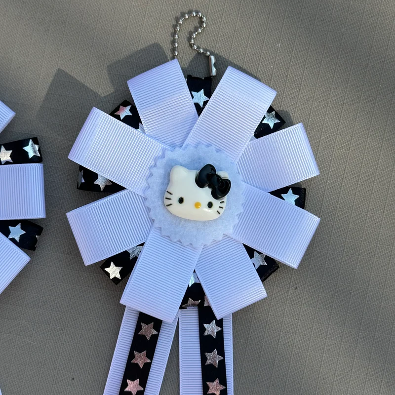 handmade hello kitty rosettes