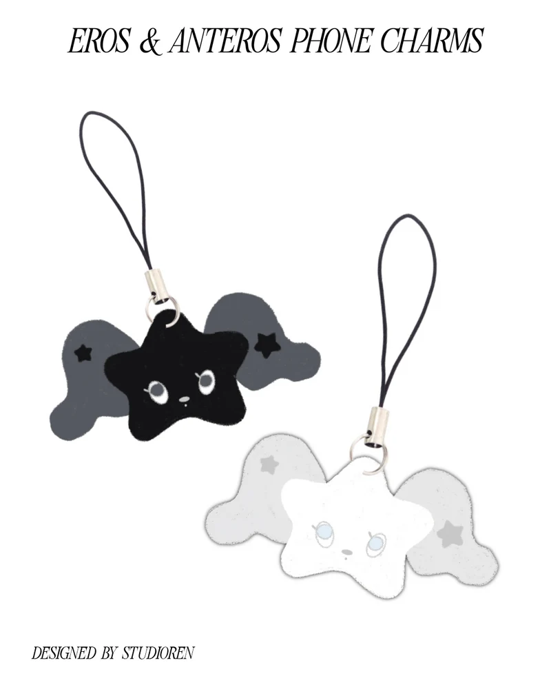nct wish eros & anteros phone charm