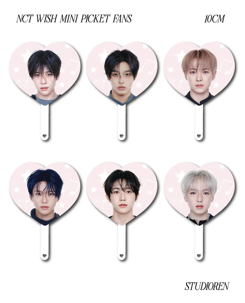 nct wish 10cm picket fans