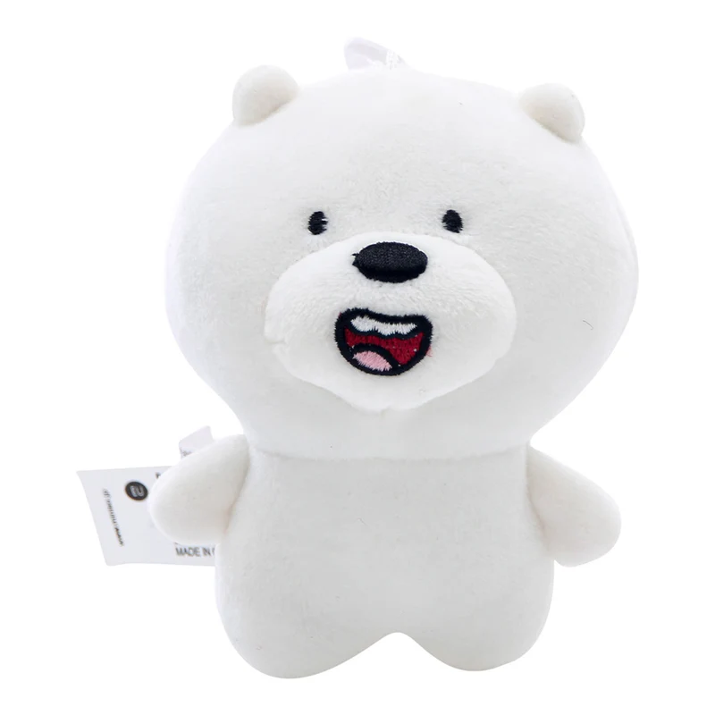 MINISO We Bare Bears Gantungan Tas Kunci Liontin Hiasan 6x8x10cm Perhiasan Keychain Plush Charm Aksesoris Tas Dompet Wanita Acces Boneka Karakter Verisi Q Lucu Terkenal Original Kreatif Asli Kartun Beruang Cute