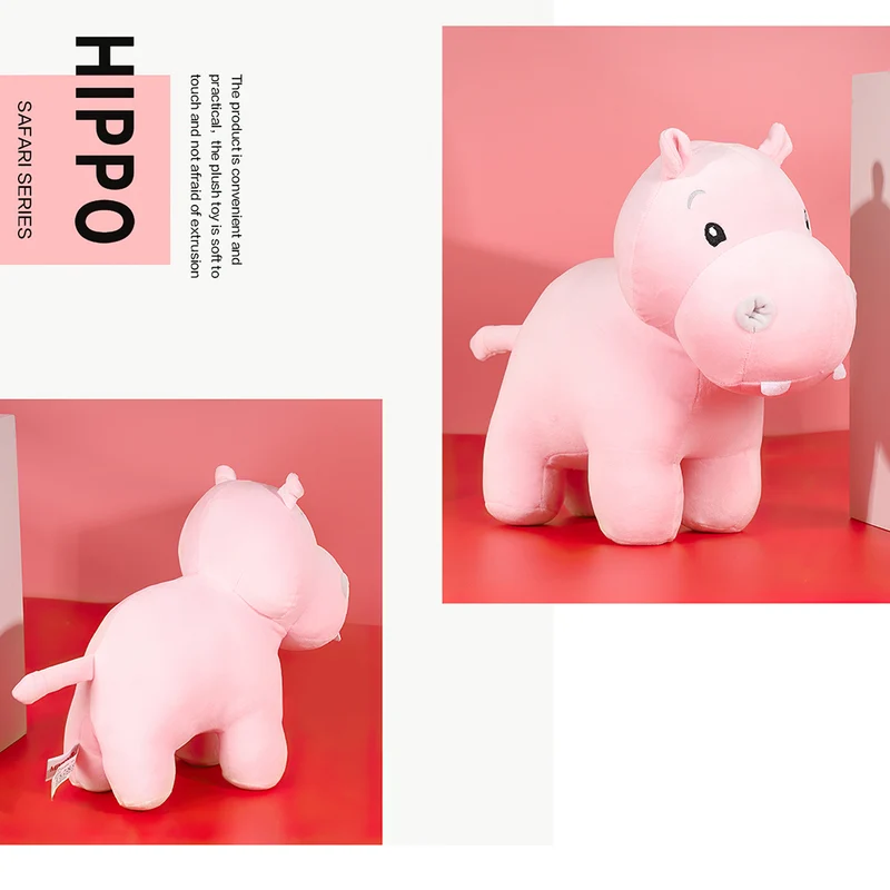 MINISO Boneka Mainan Safari Series 25cm Anak Perempuan Laki-laki Lucu Imut Unik Karakter Beranak Hewan Binatang Hadiah Cute Plush Toy Lembut