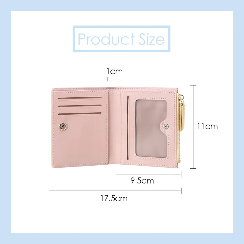 MINISO Dompet Wanita Pendek Kecil Lipat Simple Fashion Korea Elegant