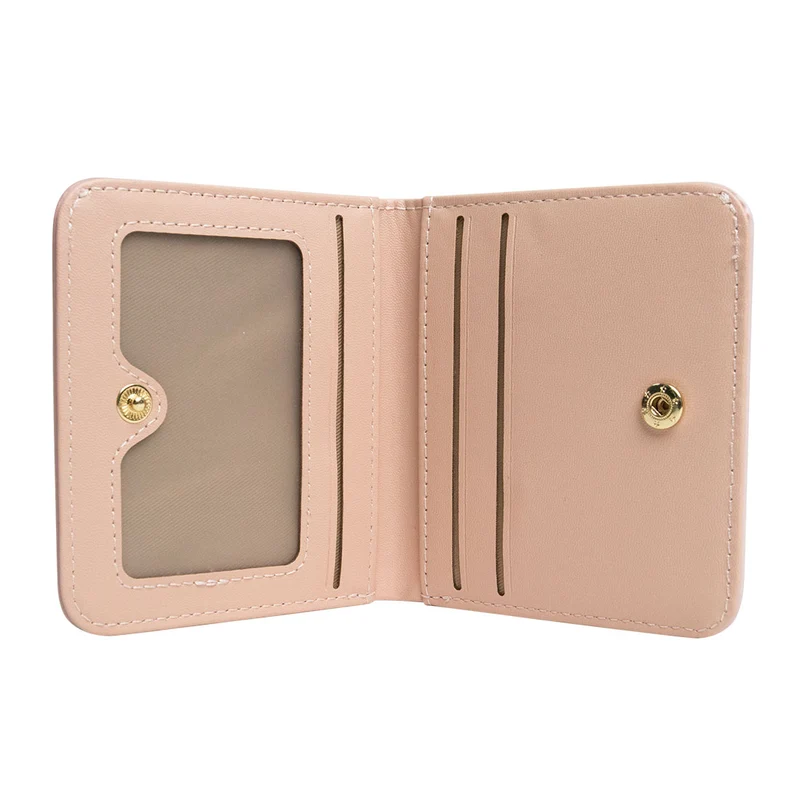 MINISO Dompet Wanita Kecil Lipat Pendek Dompet Uang Kartu Lucu Multiwarna