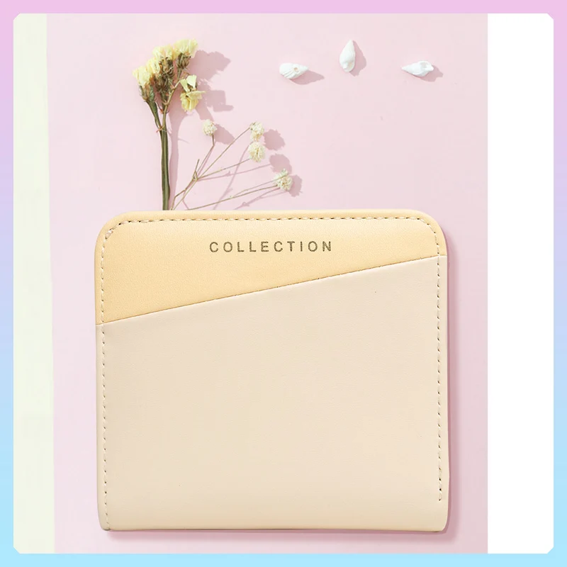MINISO Dompet Wanita Kecil Lipat Pendek Dompet Uang Kartu Lucu Multiwarna