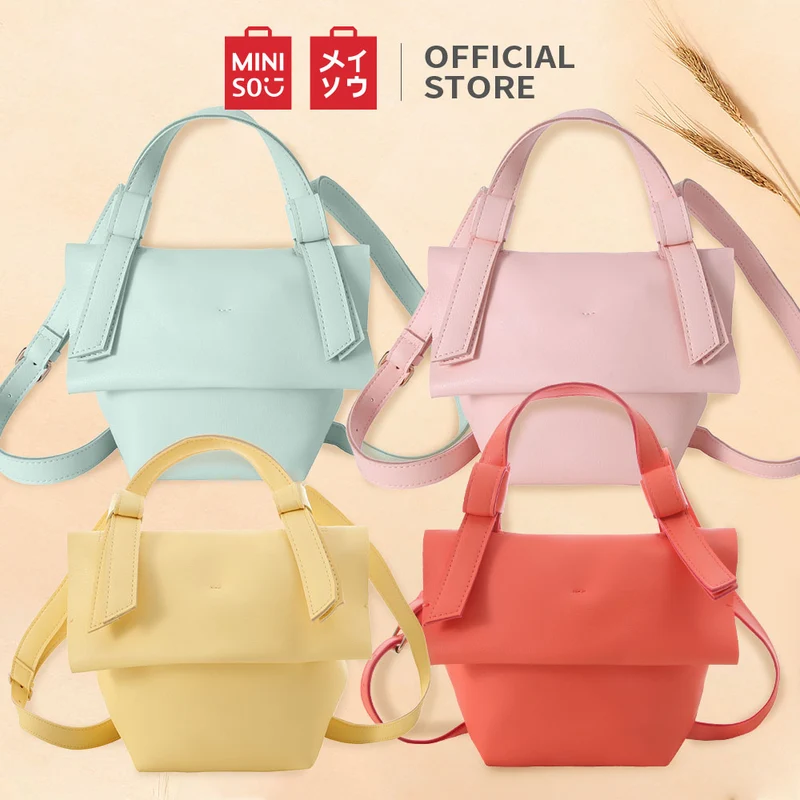 MINISO Tas Selempang Wanita Sling Bag Lucu Kecil Mini Polos