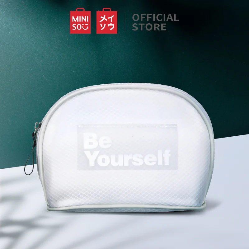 MINISO Tas Kosmetik Wanita Kotak Bentuk Persegi Panjang Tas