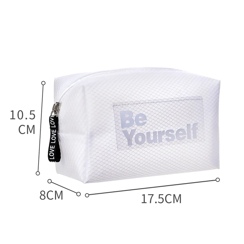 MINISO Tas Kosmetik Wanita Kotak Bentuk Persegi Panjang Tas Makeup Untuk Tas Makeup Saat Perjalanan