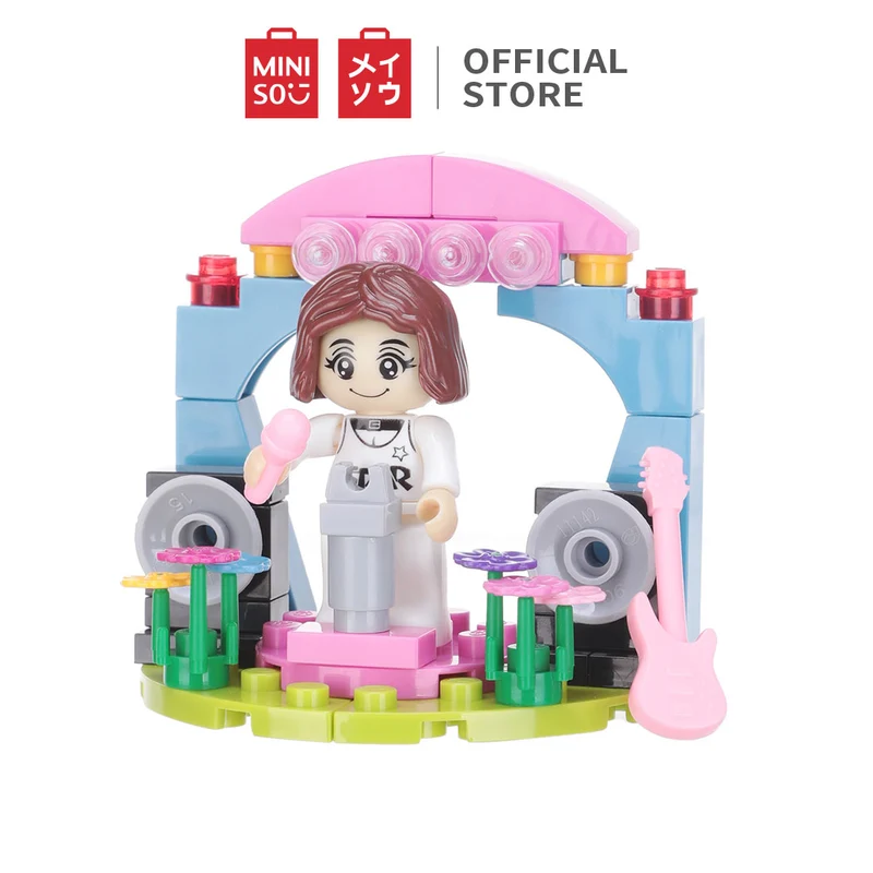 MINISO Blok Bangunan Ramah Lingkungan Plastik ABS Mainan Kotak Bangunan untuk Edukasi Anak untuk Hadiah Anak