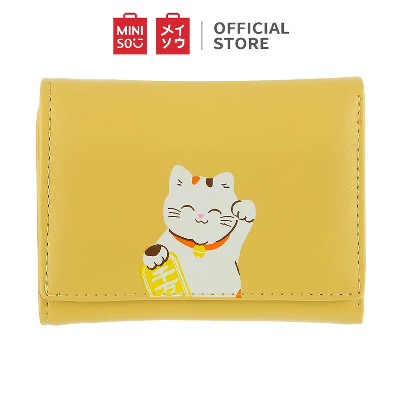 MINISO Dompet Wanita Kecil Lipat 3 Kali Tas Mini Pendek Kulit Tokyo Romantis Tempat Kartu Koin Wallet Organizer Pengatur Uang Anak Perempuan Remaja Cewek Terbaru Import Kekinian Lucu Karakter Kasual Motif Travel Original Keren Besar Leather Multi-card