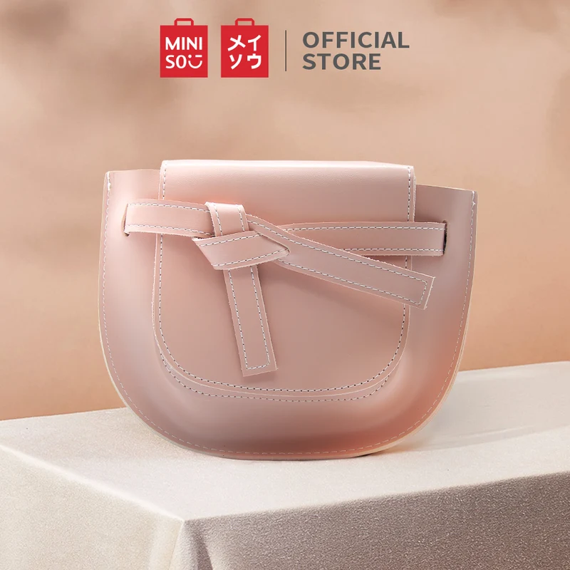 MINISO Handbag Tas Selempang Wanita Sling Bag Saddle Pesta Fashion
