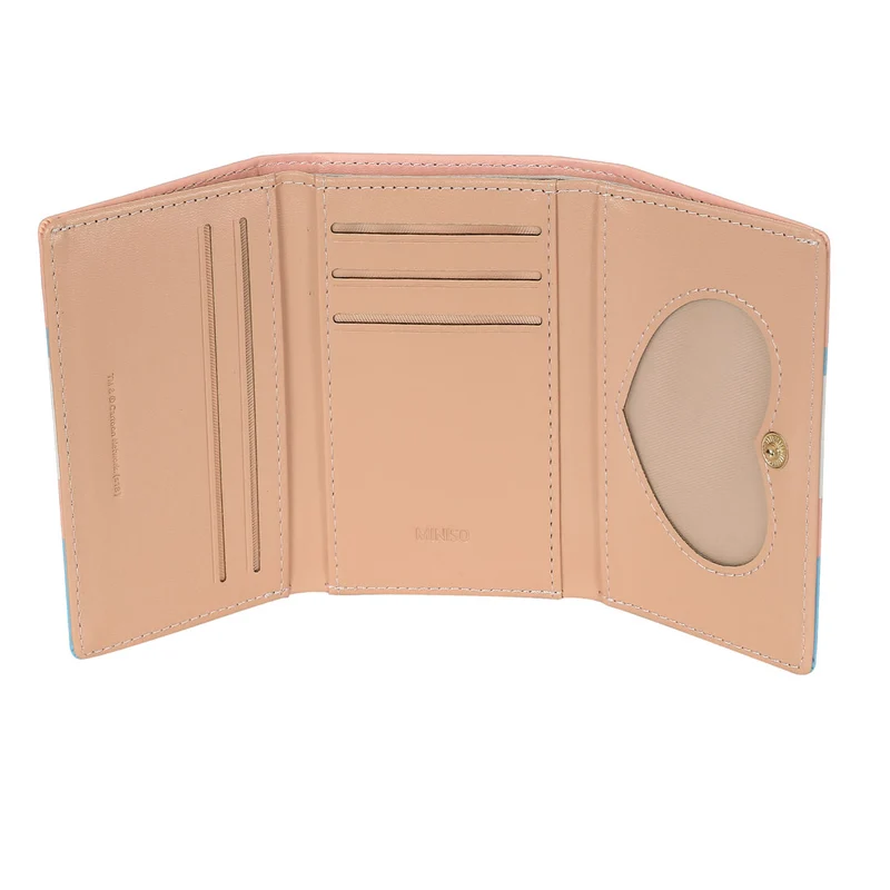 MINISO Dompet Wanita Kecil Lipat We Bare Bears Tas Mini Pendek Tempat