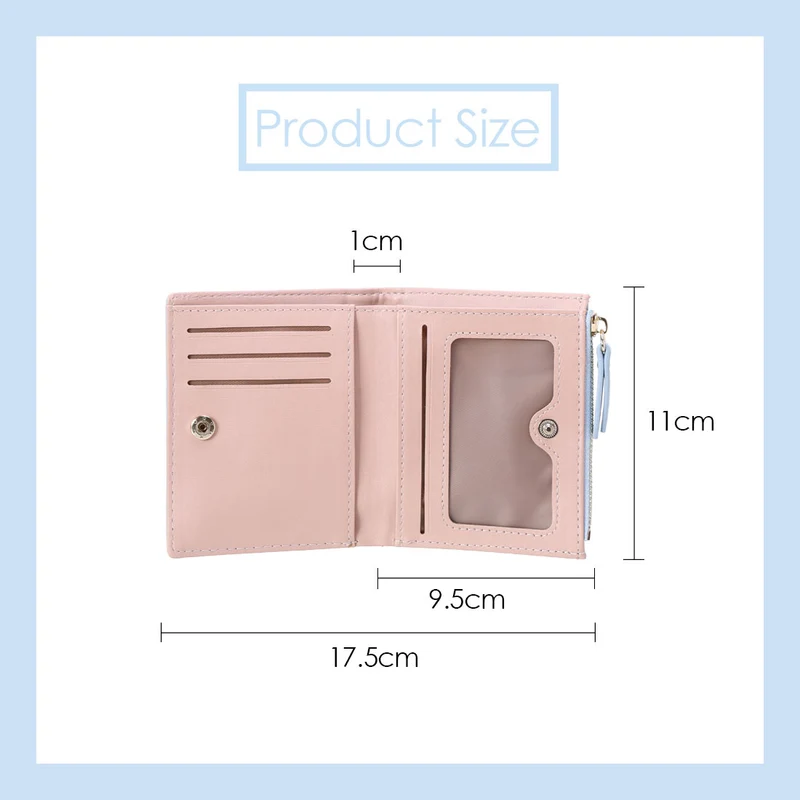 MINISO Dompet Wanita Pendek Kecil Lipat Simple Fashion Korea Elegant