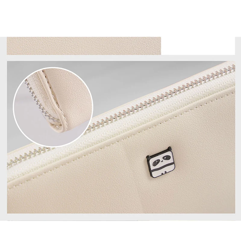 MINISO Dompet Wanita Panjang Wallet Simple Motif Elegant Metal Lucu
