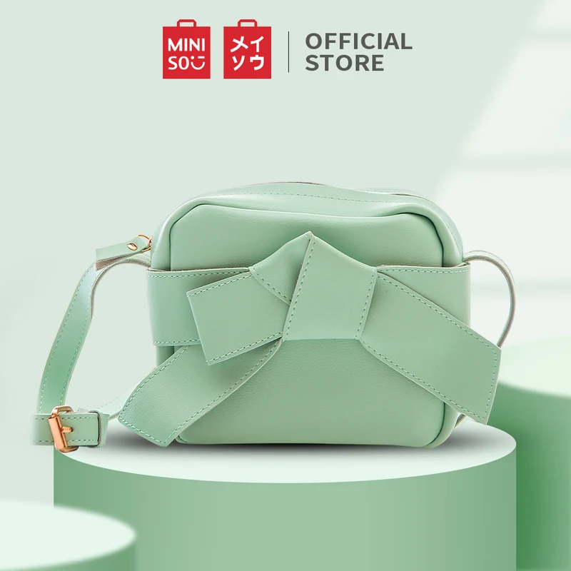 MINISO Tas Selempang Wanita Bow Tas Bahu Sling Bag Women Pesta Kecil