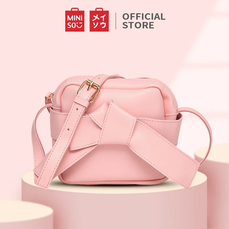 MINISO Tas Selempang Wanita Bow Tas Bahu Sling Bag Women Pesta Kecil