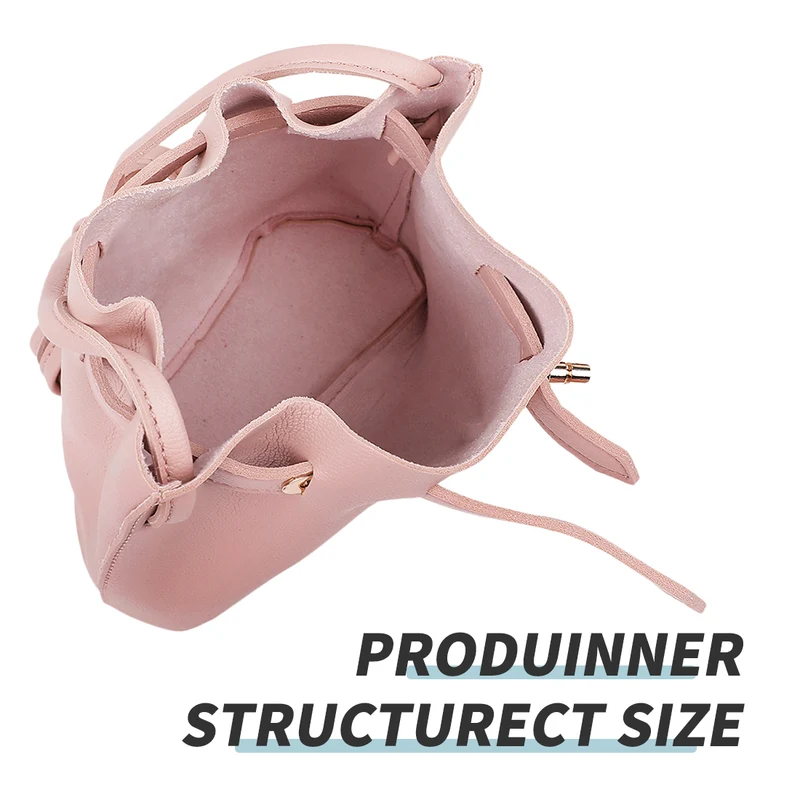 MINISO Tas Selempang Wanita Sling Bag Bucket Bag Ember Metalic Elegan
