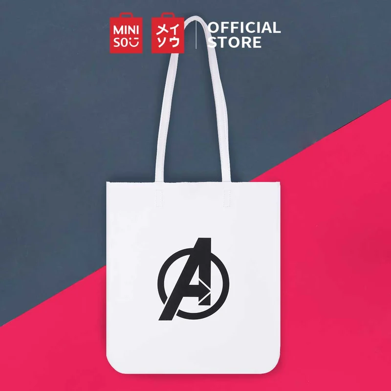 MINISO X MARVEL Tote Bags Tas Bahu Tas Belanja