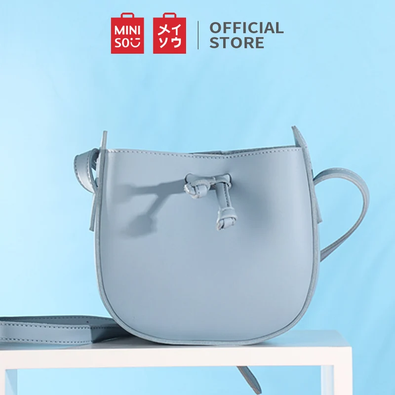 MINISO Tas Selempang Wanita Tas Serut Sling Bag Simple Fahion Pesta