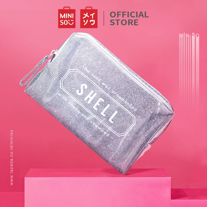 MINISO Tas Kosmetik Tempat Makeup Cosmetic Bag Travel Star Bintang